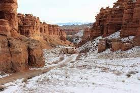 Charyn Canyon in winter